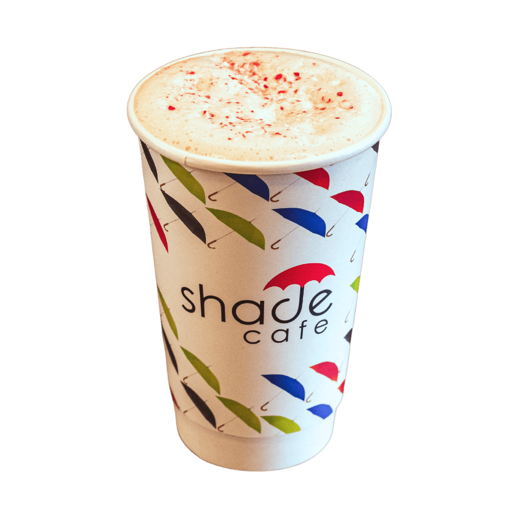 Seasonal specialty drinks at Shade Cafe